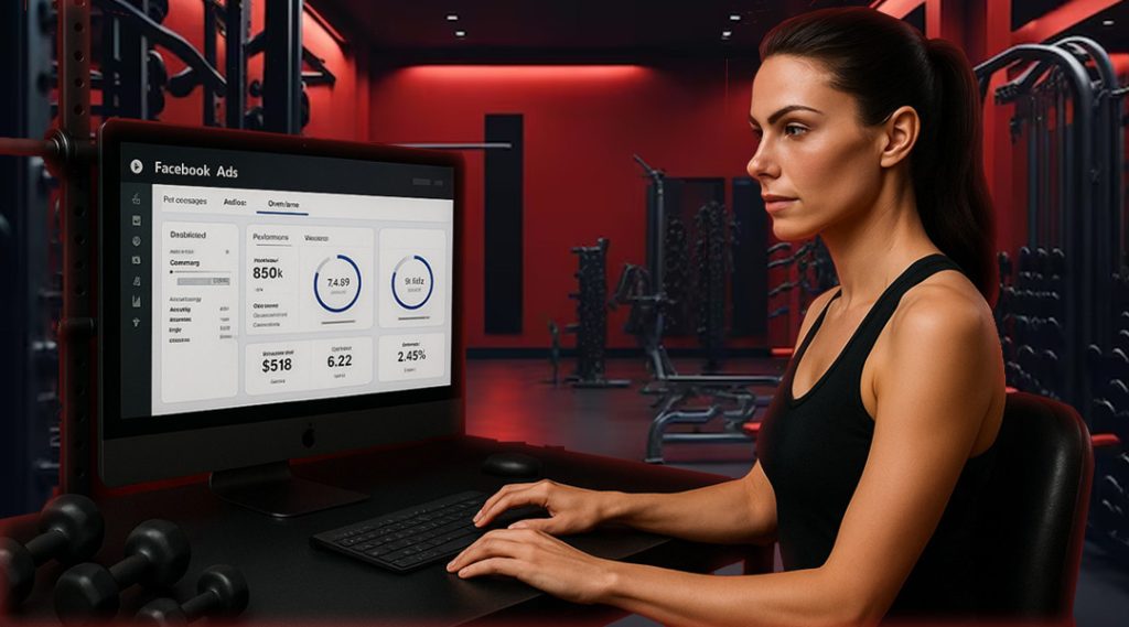 Fitness Coach viewing Facebook Ads insights