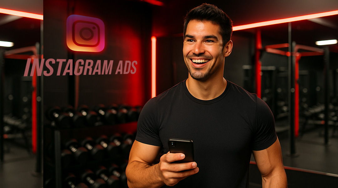 Happy Fitness Coach using Instagram Ads